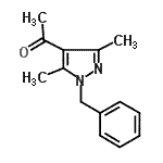 CAS 登录号：40570-80-7， 1-(1-苄基-3,5-二甲基-1H-吡唑-4-基)乙酮