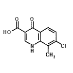 CAS#: 405923-50-4, 7-Chloro-4-Hydroxy-8-Methyl-3-Quinolinecarboxylic Acid