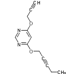 CAS 登录号：405928-76-9， 4-(2-戊炔-1-基氧基)-6-(2-丙炔-1-基氧基)嘧啶