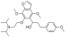 CAS#: 40680-79-3, 6-[2-[Bis(1-Methylethyl)Amino]Ethoxy]-4,7-Dimethoxy-alpha-[2-(4-Methoxyphenyl)Ethyl]-5-Benzofuranmethanol