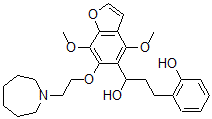 CAS#: 40681-06-9, 4,7-Dimethoxy-6-[2-(Hexahydro-1H-Azepin-1-Yl)Ethoxy]-alpha-[2-(2-Hydroxyphenyl)Ethyl]-5-Benzofuranmethanol