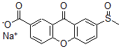 CAS 登录号:40691-57-4, 7-甲基亚磺酰-9-氧代氧杂蒽-2-羧酸钠