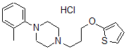 CAS#: 40737-73-3, 1-(2-Methylphenyl)-4-(3-(2-thienyloxy)propyl)piperazine hydrochloride