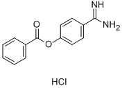 CAS 登录号：40761-72-6， 4-脒基苯基苯甲酸酯盐酸盐