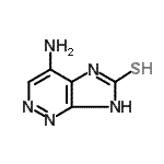 CAS 登录号：408314-25-0， 4-氨基-1,5-二氢-6H-咪唑并[4,5-c]哒嗪-6-硫酮