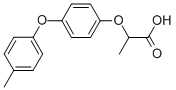 CAS 登录号：40843-28-5， 2-[4-(4-甲基苯氧基)苯氧基]-丙酸