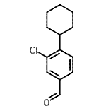 CAS#: 40891-68-7, 3-Chloro-4-Cyclohexylbenzaldehyde