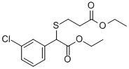CAS#: 41022-14-4, Ethyl 3-(1-(3-Chlorophenyl)-2-Ethoxy-2-Oxoethylthio)Propanoate