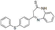 CAS 登录号：41054-49-3， 1,3-二氢-4-[4-(苯基硫代)苯基]-2H-1,5-苯并二氮杂卓-2-硫酮