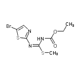 CAS#: 41228-34-6, Ethyl [(Z)-[(5-Bromo-1,3-Thiazol-2-Yl)Amino](Methylsulfanyl)Methylene]Carbamate