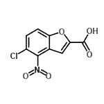 CAS 登录号：412336-57-3， 5-氯-4-硝基-1-苯并呋喃-2-羧酸