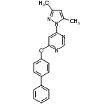 CAS 登录号：413620-31-2， 4-(4-联苯基氧基)-6-(3,5-二甲基-1H-吡唑-1-基)嘧啶