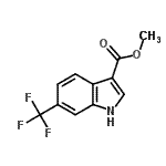 CAS 登录号:415918-12-6, 甲基6-(三氟甲基)-1H-吲哚-3-羧酸酯