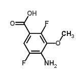 CAS#: 415965-58-1, 4-Amino-2,5-Difluoro-3-Methoxybenzoic Acid