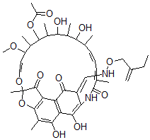 CAS#: 41776-62-9, 3-[(2-Ethyl-2-Propenyl)Oxyiminomethyl]Rifamycin SV