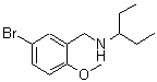 CAS 登录号：418773-91-8， N-(5-溴-2-甲氧基苄基)-3-戊胺