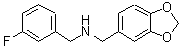 CAS 登录号：418789-26-1， 1-(1,3-苯并二氧戊环-5-基)-N-(3-氟苄基)甲胺