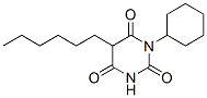 CAS 登录号：4192-33-0， 1-环己基-5-己基巴比妥酸