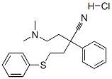 CAS 登录号：41932-64-3， 2-(2-二甲基氨基乙基)-2-苯基-4-苯基巯基-丁腈盐酸盐