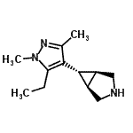 CAS#: 419572-26-2, (1R,5S,6S)-6-(5-Ethyl-1,3-Dimethyl-1H-Pyrazol-4-Yl)-3-Azabicyclo[3.1.0]Hexane