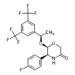 CAS 登录号：419574-04-2， (5S,6R)-6-{(1R)-1-[3,5-二(三氟甲基)苯基]乙氧基}-5-(4-氟苯基)-3-吗啉酮