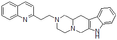 CAS 登录号:42021-23-8, 2-(beta-(2-喹啉基)乙基)-1,2,3,4,6,7,12,12a-八氢吡嗪并(2',1':6,1)吡啶并(3,4-b)吲哚