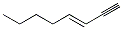 CAS 登录号：42104-42-7， (E)-3-辛烯-1-炔