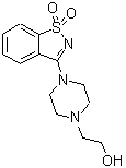 CAS 登录号：421570-23-2， 2-[4-(1,1-二氧代-1,2-苯并噻唑-3-基)-1-哌嗪基]乙醇