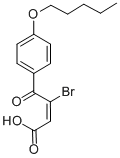 CAS 登录号：42241-78-1， (E)-3-溴-4-氧代-4-(4-(戊氧基)苯基)-2-丁烯酸