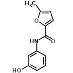 CAS 登录号：423730-64-7， N-(3-羟基苯基)-5-甲基-2-糠酰胺