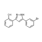 CAS#: 423751-80-8, 2-[5-(3-Bromophenyl)-1H-Pyrazol-3-Yl]Phenol