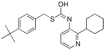 CAS#: 42754-16-5, S-[4-(2-Methyl-2-propanyl)benzyl] (2-cyclohexyl-3-pyridinyl)carbamothioate