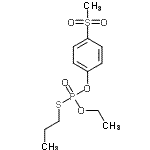 CAS 登录号：42795-00-6， O-乙基O-[4-(甲基磺酰基)苯基]S-丙基硫代磷酸酯