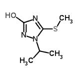 CAS 登录号：42838-38-0， 1-异丙基-5-(甲硫基)-1,2-二氢-3H-1,2,4-三唑-3-酮