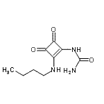 CAS 登录号：428500-02-1， 1-[2-(丁基氨基)-3,4-二氧代-1-环丁烯-1-基]脲