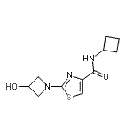 CAS#: 429668-93-9, N-Cyclobutyl-2-(3-Hydroxy-1-Azetidinyl)-1,3-Thiazole-4-Carboxamide