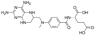 CAS 登录号：4299-28-9， (2S)-2-[[4-[(2,4-二氨基-5,6,7,8-四氢蝶啶-6-基)甲基-甲基-氨基]苯甲酰基]氨基]戊二酸