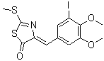 CAS#: 430450-90-1, (4Z)-4-(3-Iodo-4,5-Dimethoxybenzylidene)-2-(Methylsulfanyl)-1,3-Thiazol-5(4H)-One