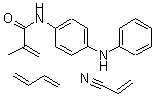CAS#: 43063-09-8, 2-Methyl-N-(4-(phenylamino)phenyl)-2-propenamide polymer with 1,3-butadiene and 2-propenenitrile