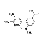 CAS#: 43111-44-0, 4-{[(5-Amino-6-Cyano-2-Pyrazinyl)Methyl](Methyl)Amino}Benzoic Acid