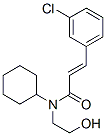 CAS 登录号：43196-36-7， N-环己基-N-(2-羟基乙基)-3-(3-氯苯基)丙烯酰胺