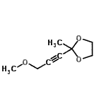 CAS 登录号：43214-80-8， 2-(3-甲氧基-1-丙炔-1-基)-2-甲基-1,3-二氧戊环