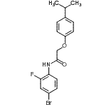 CAS 登录号：432526-49-3， N-(4-溴-2-氟苯基)-2-(4-异丙基苯氧基)乙酰胺