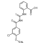 CAS#: 433707-03-0, 2-{[(3-Chloro-4-Methoxybenzoyl)Carbamothioyl]Amino}Benzoic Acid