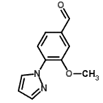 CAS#: 433920-87-7, 3-Methoxy-4-(1H-Pyrazol-1-Yl)Benzaldehyde