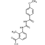 CAS#: 433943-36-3, 3-{[(4-Methoxybenzoyl)Carbamothioyl]Amino}-2-Methylbenzoic Acid