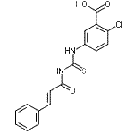 CAS#: 433948-84-6, 2-Chloro-5-({[(2E)-3-Phenyl-2-Propenoyl]Carbamothioyl}Amino)Benzoic Acid