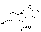 CAS#: 434299-46-4, 5-Bromo-1-[2-Oxo-2-(1-Pyrrolidinyl)Ethyl]-1H-Indole-3-Carbaldehyde