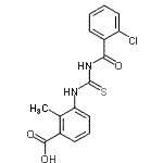 CAS#: 434304-94-6, 3-{[(2-Chlorobenzoyl)Carbamothioyl]Amino}-2-Methylbenzoic Acid