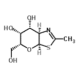CAS#: 434942-46-8, (3aR,5R,6R,7R,7aR)-5-(Hydroxymethyl)-2-methyl-5,6,7,7a-tetrahydro-3aH-pyrano[3,2-d][1,3]thiazole-6,7-diol